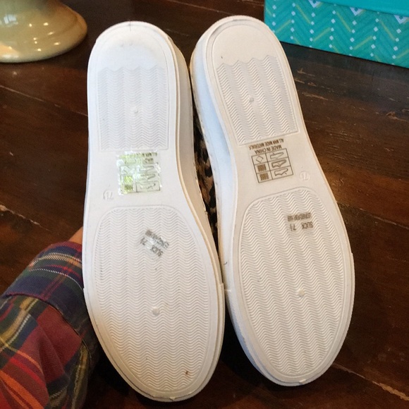 Leopard Print Bling Slip Ons 7.5W - Picture 5 of 5